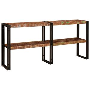 vidaXL Konsollbord Flerfarget 160 x 33 x 75 cm Massiv Reclaim Tre