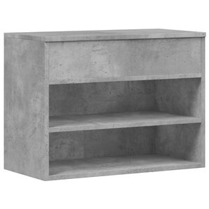 vidaXL Skobenk betonggr&aring; 60x30x45 cm konstruert tre