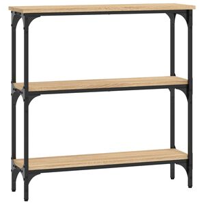 vidaXL Konsollbord Sonoma eik 75x22,5x75 cm konstruert tre