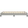 vidaXL Boxspring-sengeramme lysegr&aring; 135x190 cm Double stoff