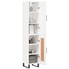 vidaXL Highboard hvit 34,5x34x180 cm konstruert tre