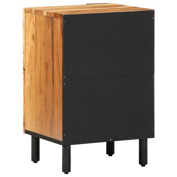 vidaXL Baderomsvaskeskap med hylle Solid akasietre Konstruert tre