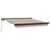 vidaXL Innvendbar Markise Beige 350 x 250 cm Stoff og Metall