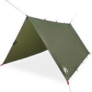 vidaXL Campingpresenning olivengr&oslash;nn 306x306 cm vanntett