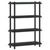 vidaXL Hyllesystem 4 niv&aring;er 100 x 40 x 136,5 cm PP Antrasitt
