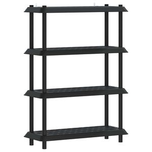 vidaXL Hyllesystem 4 niv&aring;er 100 x 40 x 136,5 cm PP Antrasitt