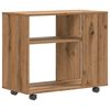 vidaXL Sidebord artisan eik 70x35x60,5 cm konstruert tre