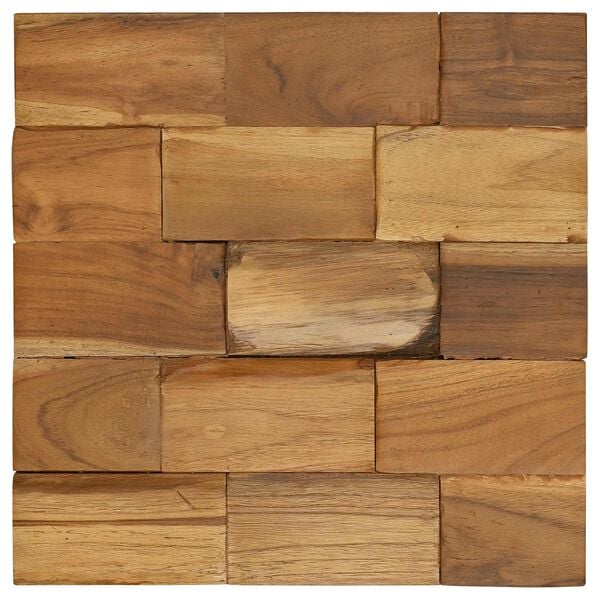 vidaXL Oppbevaringskrakk Brun 40 x 40 x 45 cm Massivt Teaktre