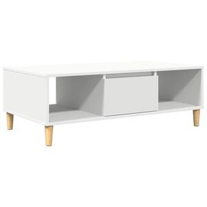vidaXL Kaffebord Hvit 102 x 55 x 35 cm Konstruert tre