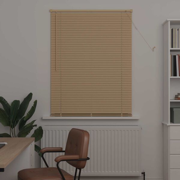 vidaXL Venetiansk persienne Lys Brun med M&oslash;nster 150 x 100 cm PVC