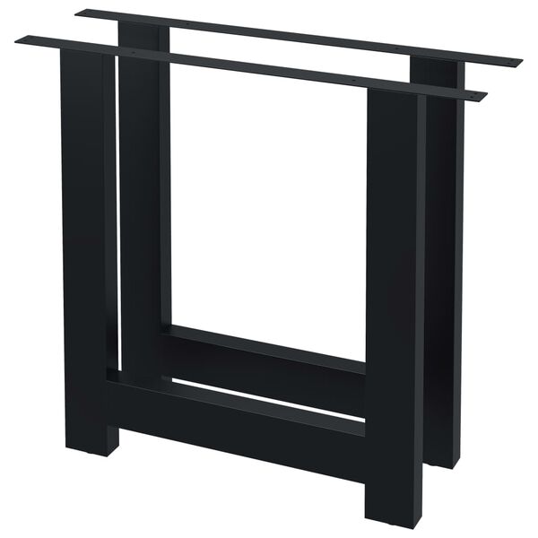 vidaXL Spisebordben 2 stk H-ramme 80x72 cm