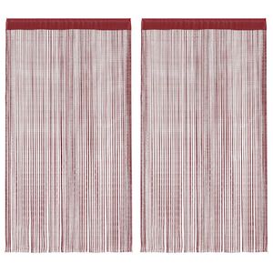 vidaXL Tr&aring;dgardiner 2 stk 100x250 cm burgunder
