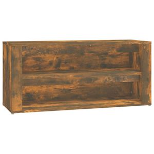 vidaXL Skohylle r&oslash;kt eik 100x35x45 cm konstruert tre