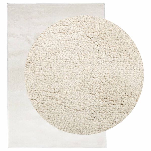 vidaXL Teppe OVIEDO kort luv beige 120x170 cm