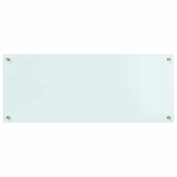 vidaXL Kjøkkenbakplate Hvit 100 x 40 cm herdet glass