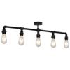 vidaXL Taklampe svart 5 x E27 lysp&aelig;rer
