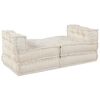 vidaXL Modulsofa 4 pcs Krem stoff
