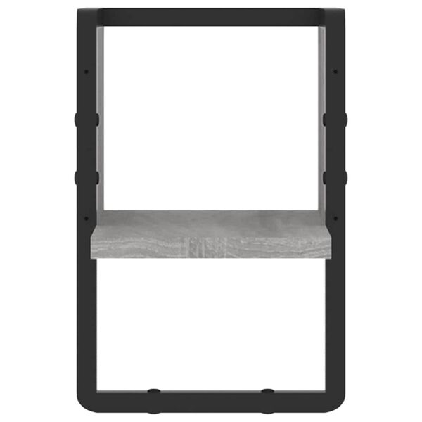 vidaXL Vegghylle med stang sonoma eik 20x25x30 cm