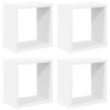vidaXL Vegghyller kubeformet 4 stk hvit 26x15x26 cm