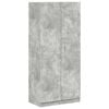 vidaXL Garderobe betonggr&aring; 90x52x200 cm konstruert tre