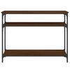 vidaXL Konsollbord brun eik 100x29x75 cm konstruert tre