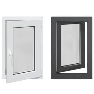 vidaXL Kjellervindu Intern Farge Hvit RISOR 50 x 75 cm