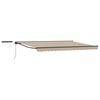 vidaXL Elektrisk Utrekkbar Markise Beige og Antrasitt 4 &times; 3 m