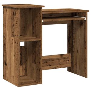 vidaXL Skrivebord med hyller gammelt tre 84x40x78 cm konstruert tre