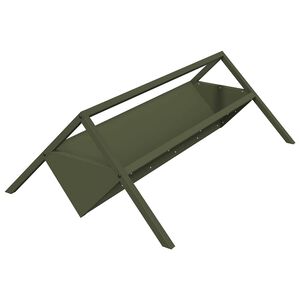 vidaXL F&ocirc;ringsgr&oslash;ft for husdyr Olivengr&oslash;nn 111 x 76 x 38 cm 10 kg