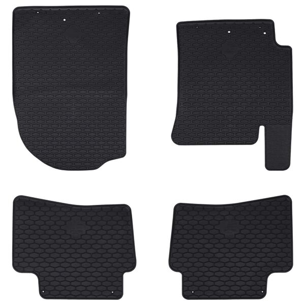 vidaXL Bilmatte 4 pcs Svart passer til Kia RIO, STONIC 2017- Gummi