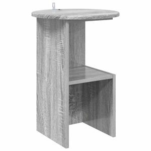 vidaXL Sidetabell Gr&aring; sonoma &Oslash; 39,5 x 55 cm Konstruert tre