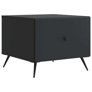 vidaXL Kaffebord med skuff Svart 49 x 50 x 40 cm Konstruert tre