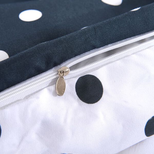 vidaXL Sengetrekk med polkaprikker 240x220/80x80 cm