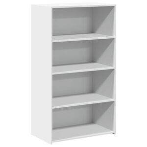 vidaXL Hylle hvit 70x41x124 cm konstruert tre