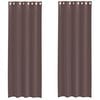 vidaXL Voilegardiner med grommets 2 stk brun 140x300 cm