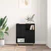 vidaXL Serviesskap Svart eik 35 x 60 x 70 cm Konstruert tre