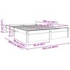 vidaXL Sengestamme Vokset Brun 120 x 200 cm Massiv furu