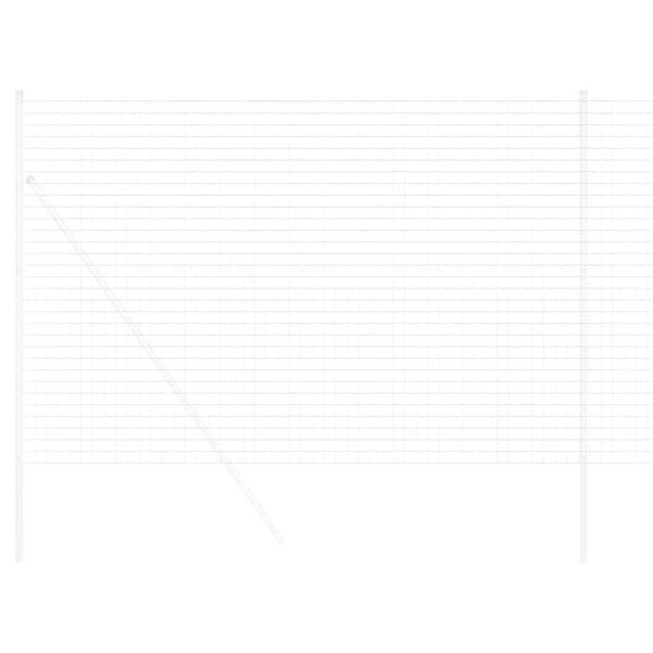 vidaXL Euro gjerde sølv 1.6 x 10 m Varmegalvanisert jern