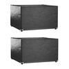 vidaXL Hagem&oslash;beltrekk 2 stk 8 maljer 132x132x80 cm firkantet