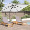 vidaXL Roma parasol Beige 286 x 285 x 265 cm Polyester og aluminium