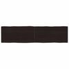 vidaXL Bordplate m&oslash;rkebrun 160x40x(2-4)cm behandlet heltre naturlig