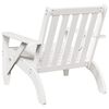vidaXL Adirondack hagestol hvit 75x77x77 cm heltre furu