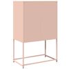 vidaXL Highboard Rosa 68x39x107 cm Stål