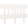 vidaXL Sengegavl hvit 203,5x3x81 cm heltre furu