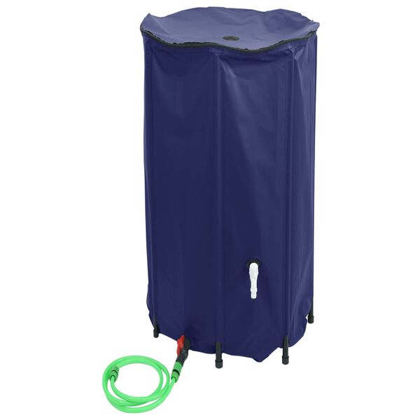 vidaXL Vanntank med kran sammenleggbar 380 L PVC