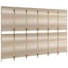 vidaXL Romdeler 6 paneler beige polyrotting