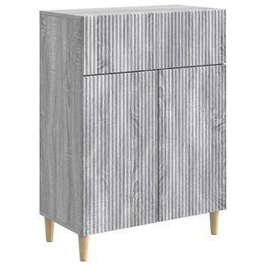 vidaXL Serviesskap Gr&aring; sonoma 66 x 34,5 x 90 cm Konstruert tre