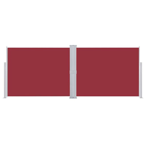 vidaXL Uttrekkbar sidemarkise 140x1000 cm rød