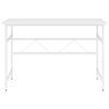 vidaXL PC-bord hvit 105x55x72 cm MDF og metall