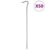 vidaXL Teltplugger 50 stk 23 cm &Oslash;5 mm galvanisert st&aring;l